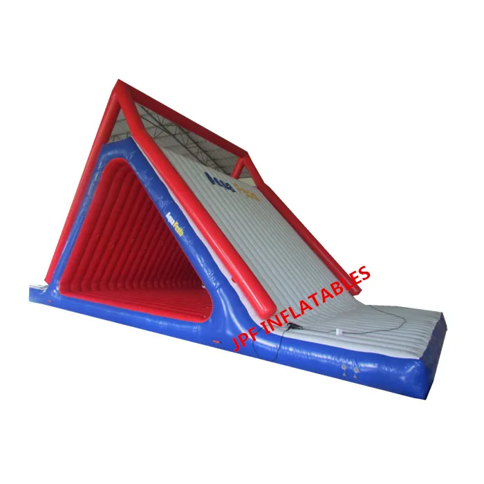 Inflatable Air tight Water  slide with pool for amusement park. Inflatable air sealed slide with pool for land