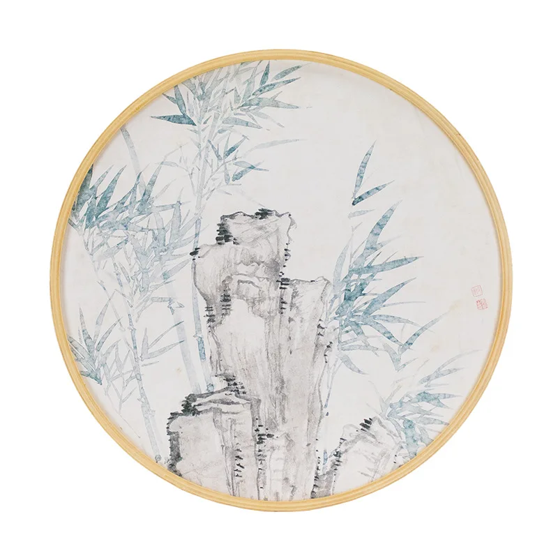 Home Decoration Tabletop Display Wooden Round Picture Photo Frame