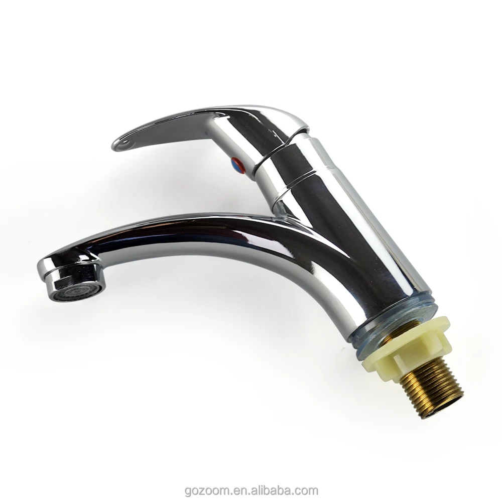 Basin Faucets, G1/2 20mm Thread Connection Zinc Single Cold Faucet Water Tap Bathroom Basin Kitchen Sink Accessories