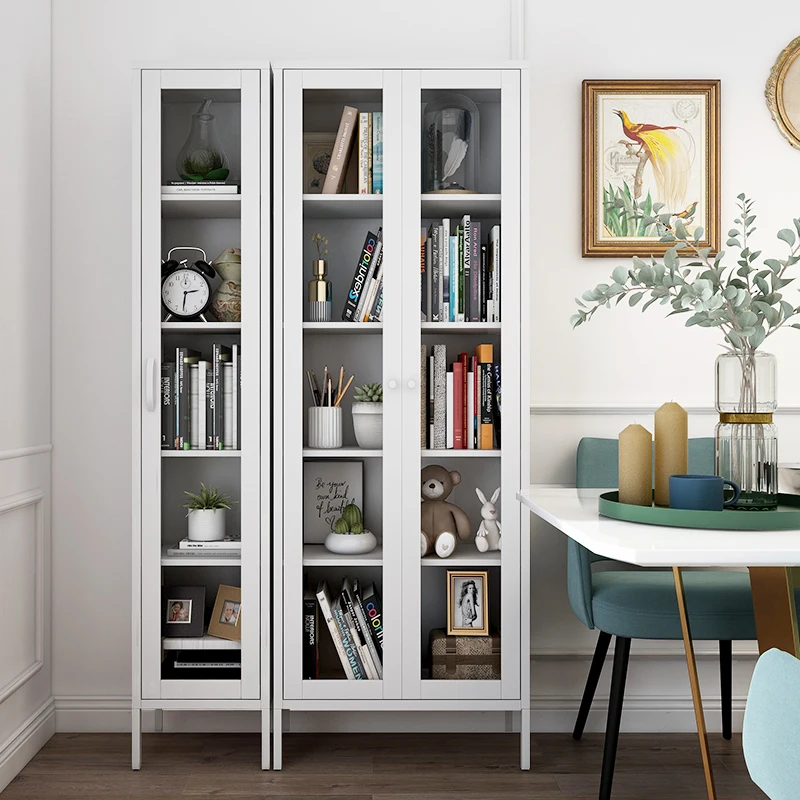 Cabinet Locker Storage Cabinets Metal Door Small Steel Garage Shoe Cupboard De Lock Nightstand Modern Living Room Book Shelf