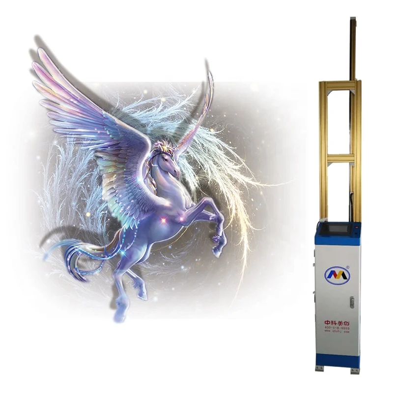 2880dpi Automatic Digital Vertical Direct to Wall Inkjet Industrial 3d Printer