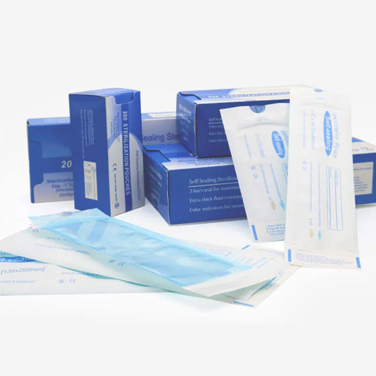 Medical Grade Disposable Dental Tattoo Tool Storage Bag Self-Sealing Sterilization Bag