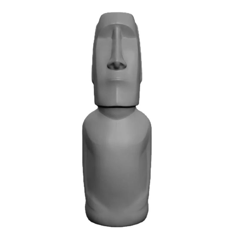  Скульптурная статуя Moai пасхальный остров Полинезия внешнее художественное основание сетчатая скульптура