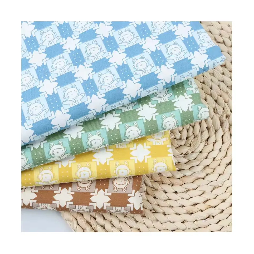 Hot Selling Design Twill Printing 100% Cotton Block Print Cotton Fabric China Fabrics For Dress