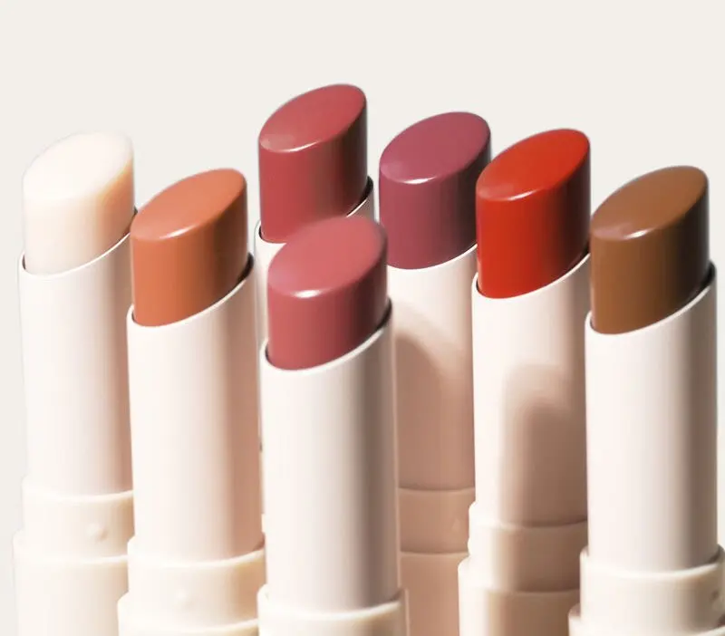 Wholesale Vegan Fashion Multi-colored Press Lipstick Custom Logo Cream Lip Plumper Glossy Moisturizing Tinted Lip Balm