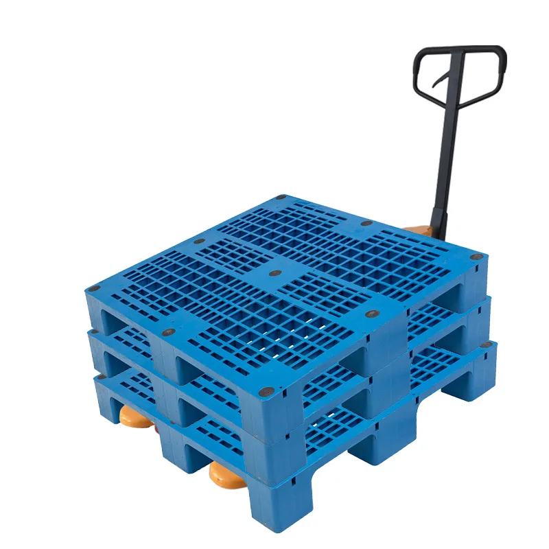 wholesale Pallet Prices1300x1100 Cheap Single Face Plastic Blue Style hdpe china Euro Plastic pallet for sale