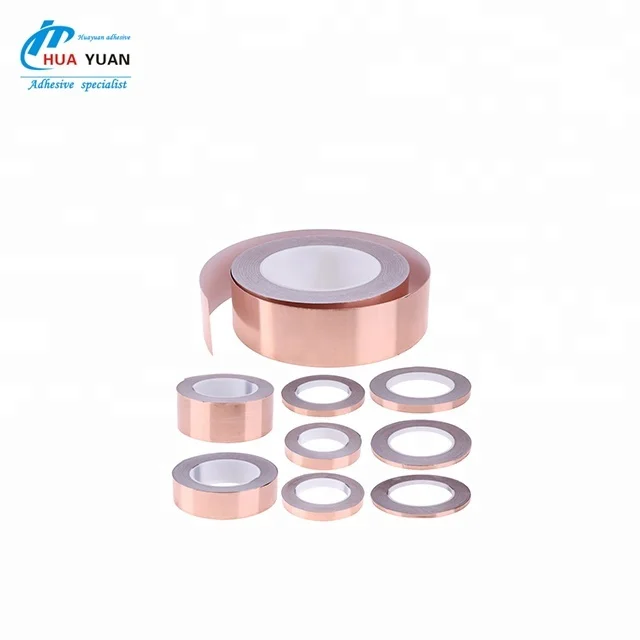 China supplier 25mm copper tape 3mm acrylic adhesive copper foil tape