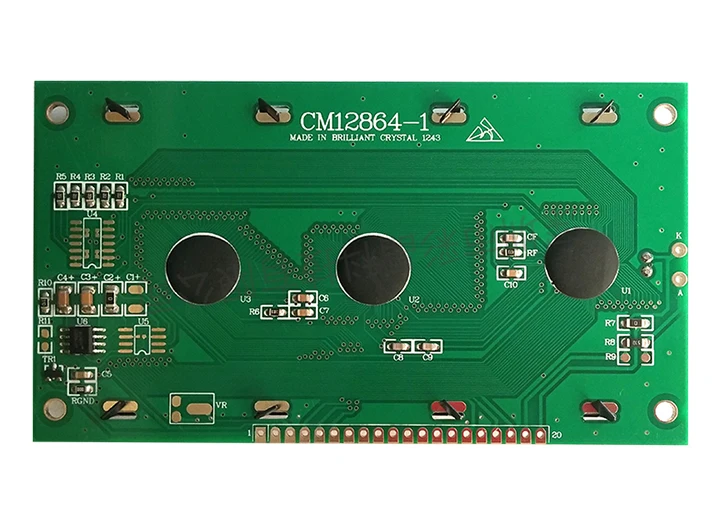 Rohs low consumption ks0108 controller 128x64 dots graphic lcd module for broadcasting equipment