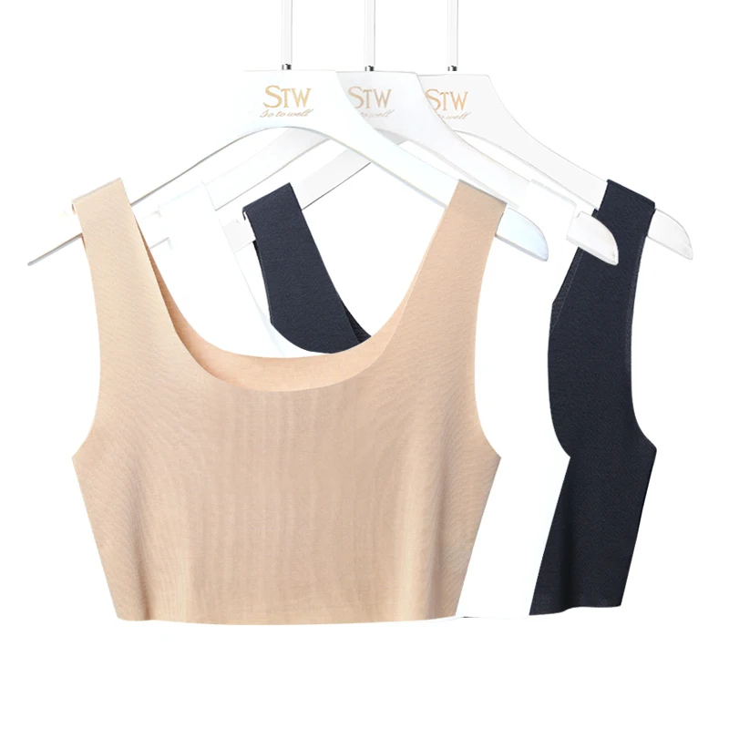 
Wholesale Sleeveless Sexy Crop Short Tops Tank Tops Solid Black Crop Women Tops Vest 