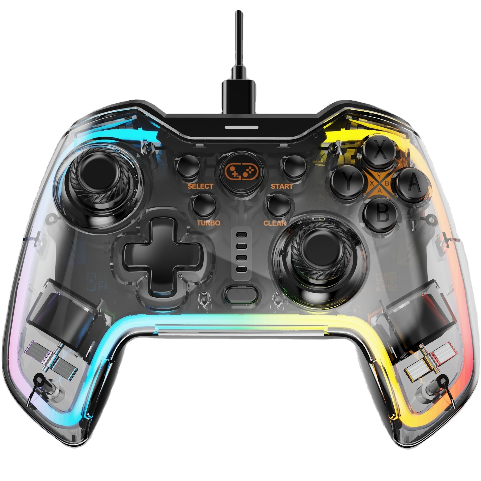 PC game controller gamepad with D-INPUT  X-input