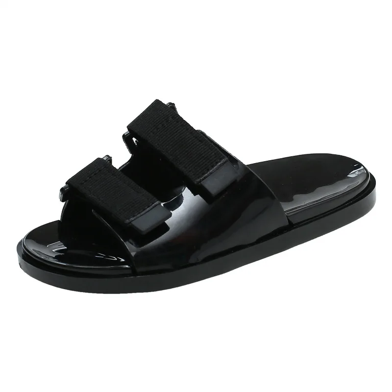 New Fashion Non Slip Children Kids Girls Summer Slide Sandals Cute Transparent Soft Slippers Shower Waterproof Beach Outdoor