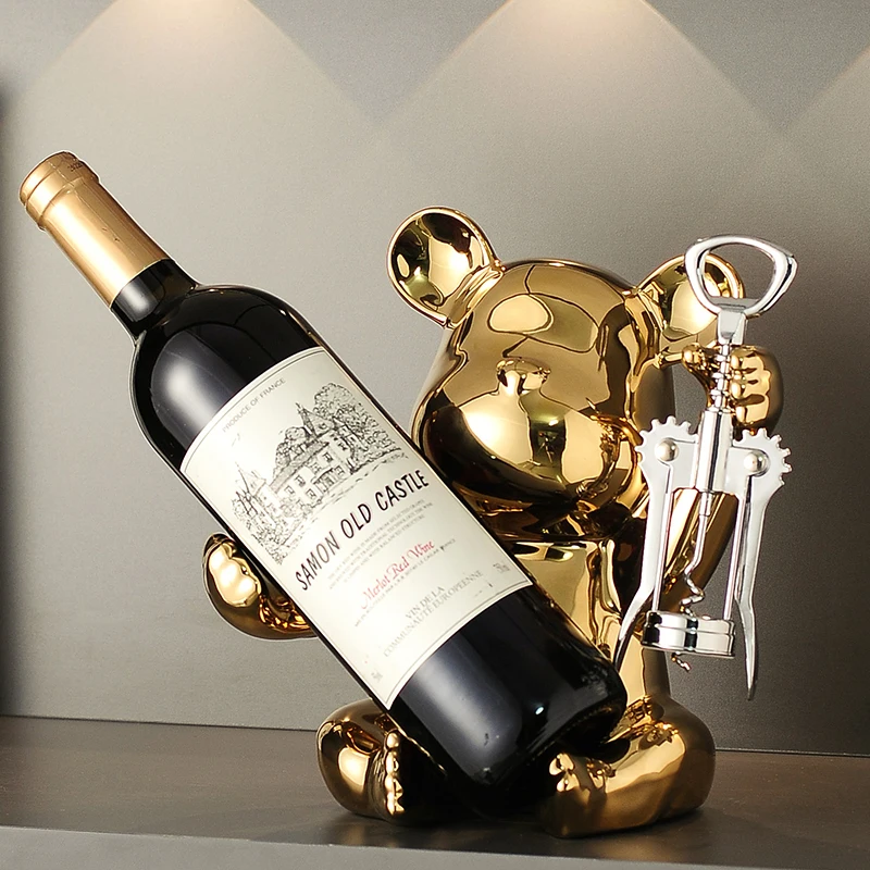 wine bottle holder Wedding Resin Crafts Handmade Ornaments Home Decor Housewarming Gift wine rack