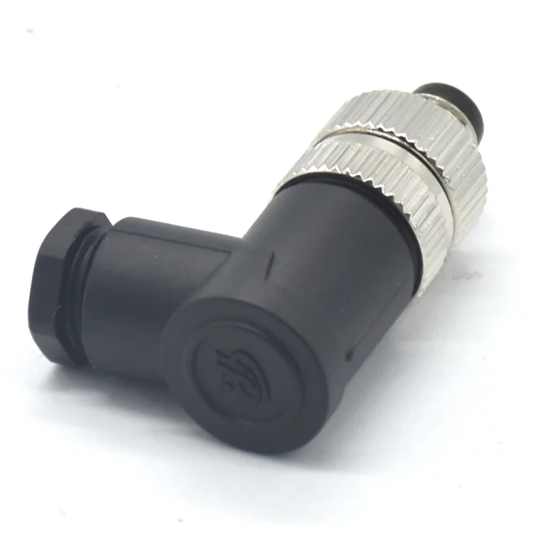 High cost performance aviation waterproof male 4pin right angle m8 circular connector