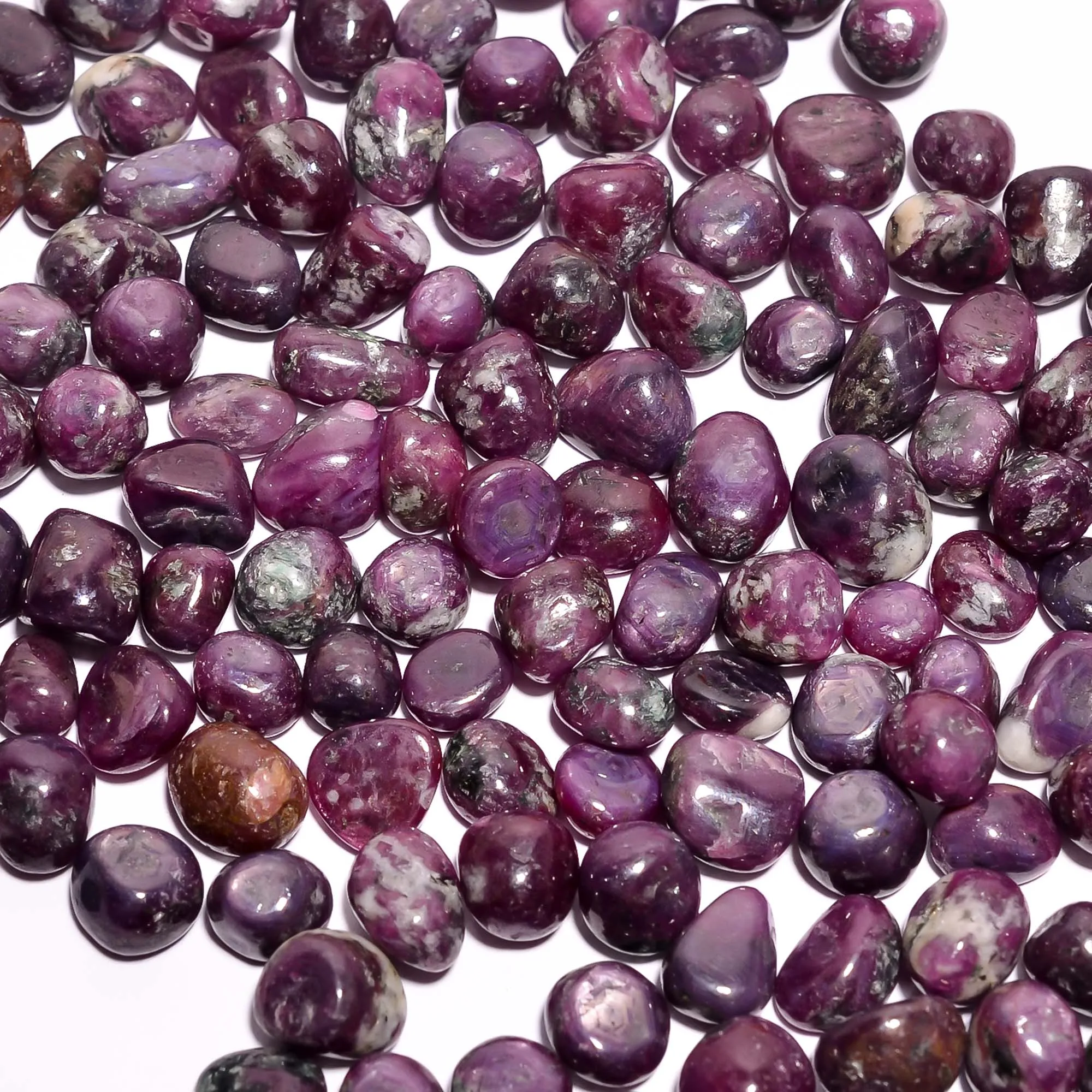 100% Natural Loose Gemstone Trapiche Ruby Cabochon 6 Ray Star Effect Variety Including Emerald Sapphire Opal Flat 8mm 3mm