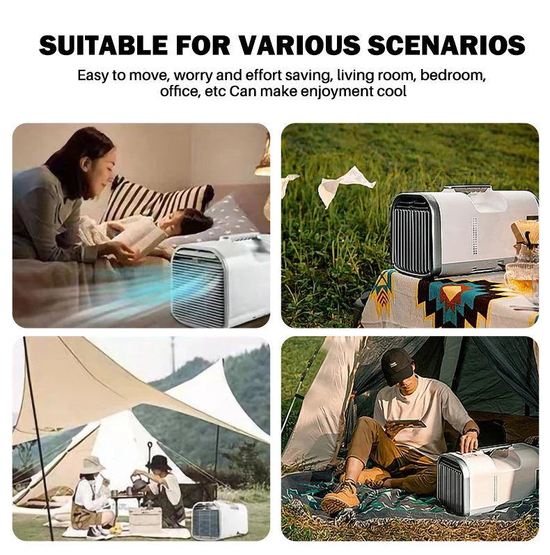220V portable air conditioner tent air conditioning RV camping outdoors Hotel Car Garage Commercial Household cooling heating