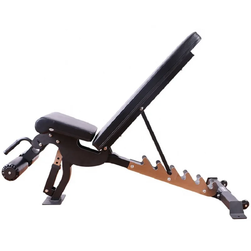 Коммерческая Профессиональная Регулируемая Складная весовая скамья для гантелей с уклоном и ухудшением