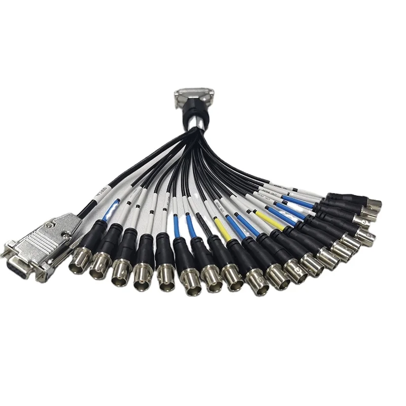 Customizable Electric Cable Assembly D-Sub Bnc cable For Industrial Medical Supports 4k And 8K
