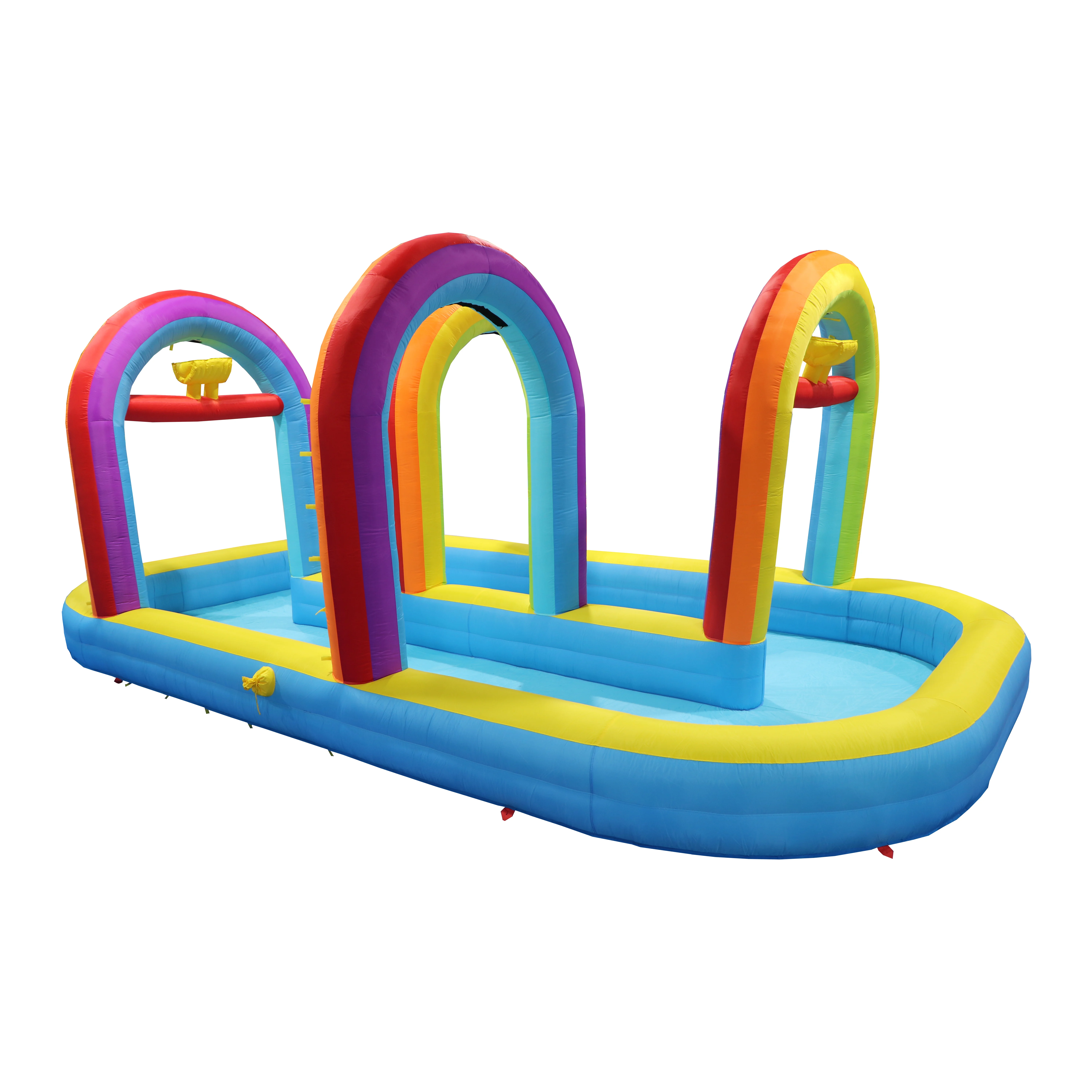 Inflatable Water Pool With Inflatable Baby Boats And Inflatable Swimming Rings With Blower Factory Outlet