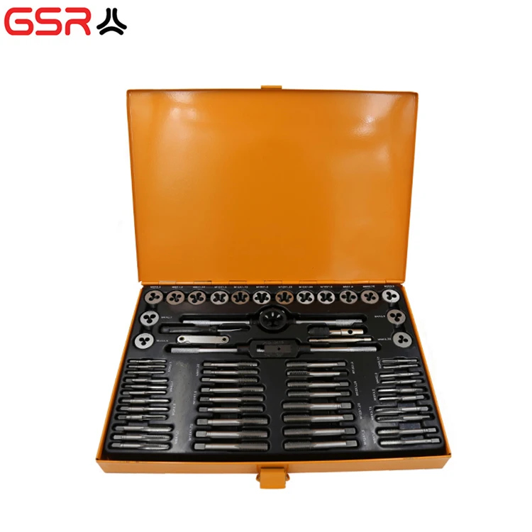 HSS/ALLOY Steel Tap and Die Set M3~M12 Hand Tap & Round Die & Tap Wrench Tapping Tools