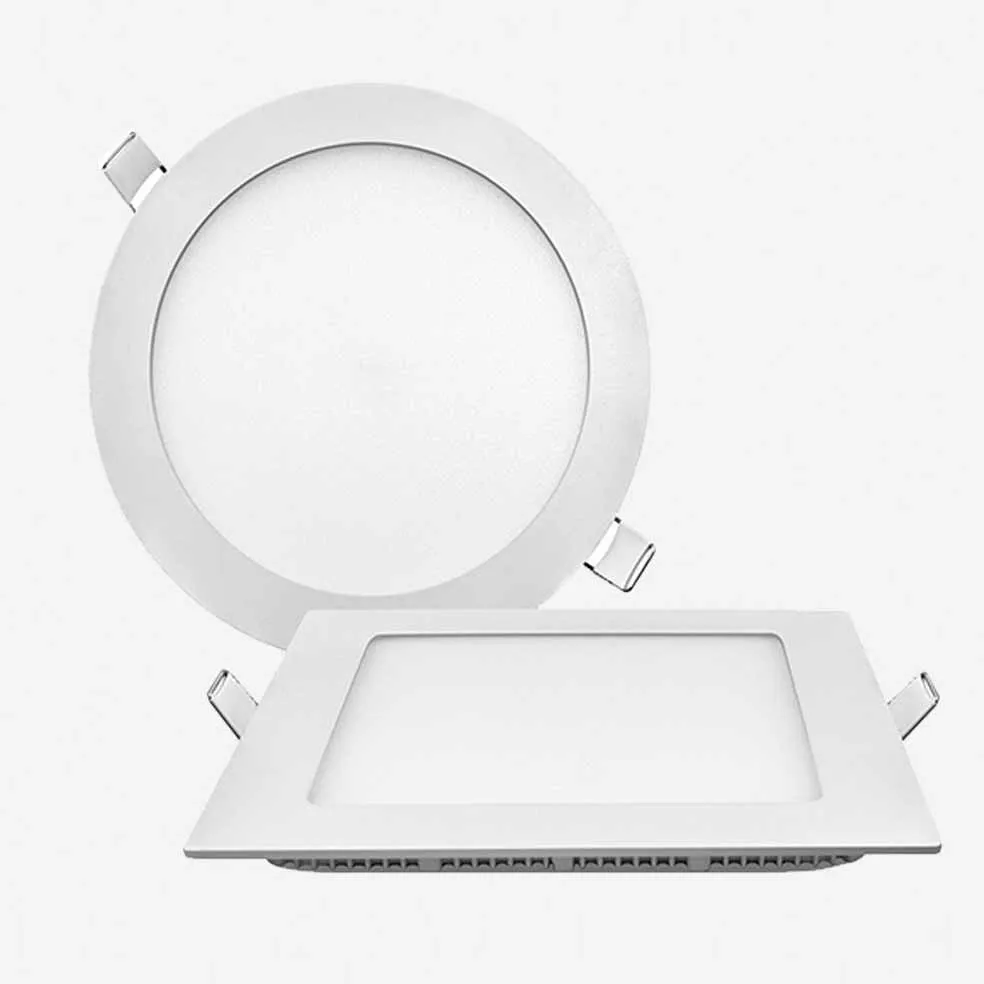 Isolated Driver Led Chips Ra 80 Round Shape Slim Pop Led Panel Light 12w Home Lighting