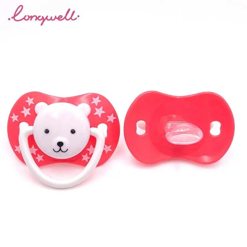 Ningbo Longwell OEM/ODM PP Baby Pacifier BPA Free Safe High Quality Cute Animals Shape Infant Soother Pacifier Teat Food Grade