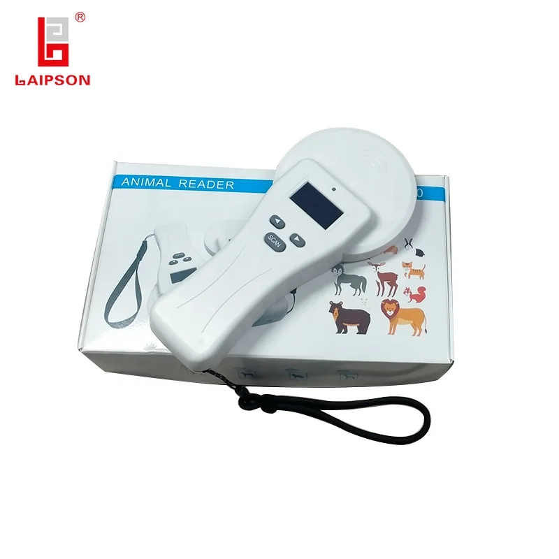 New White LF RFID Livestock Ear Tag Reader For Goat Cow Pig Farm