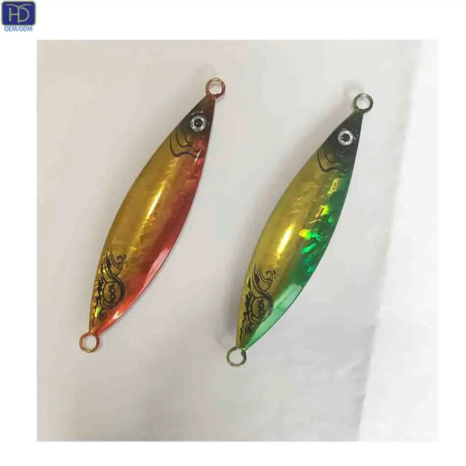 HYD OEM/ODM Wholesale altwater 20G 30G Glow Vertical Metal Lead Fishing jigging Lure Jig lures fishing lure manufacturer