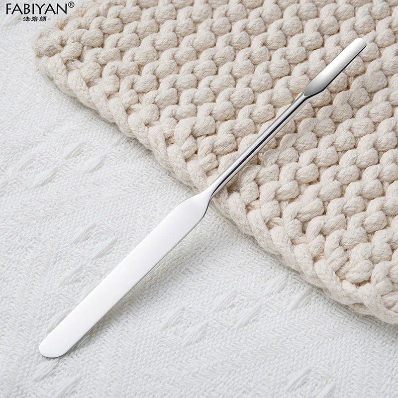 New Design Double-head Stainless Steel Makeup Spatula Liquid Foundation Spatula Cosmetic Mixing Scraper