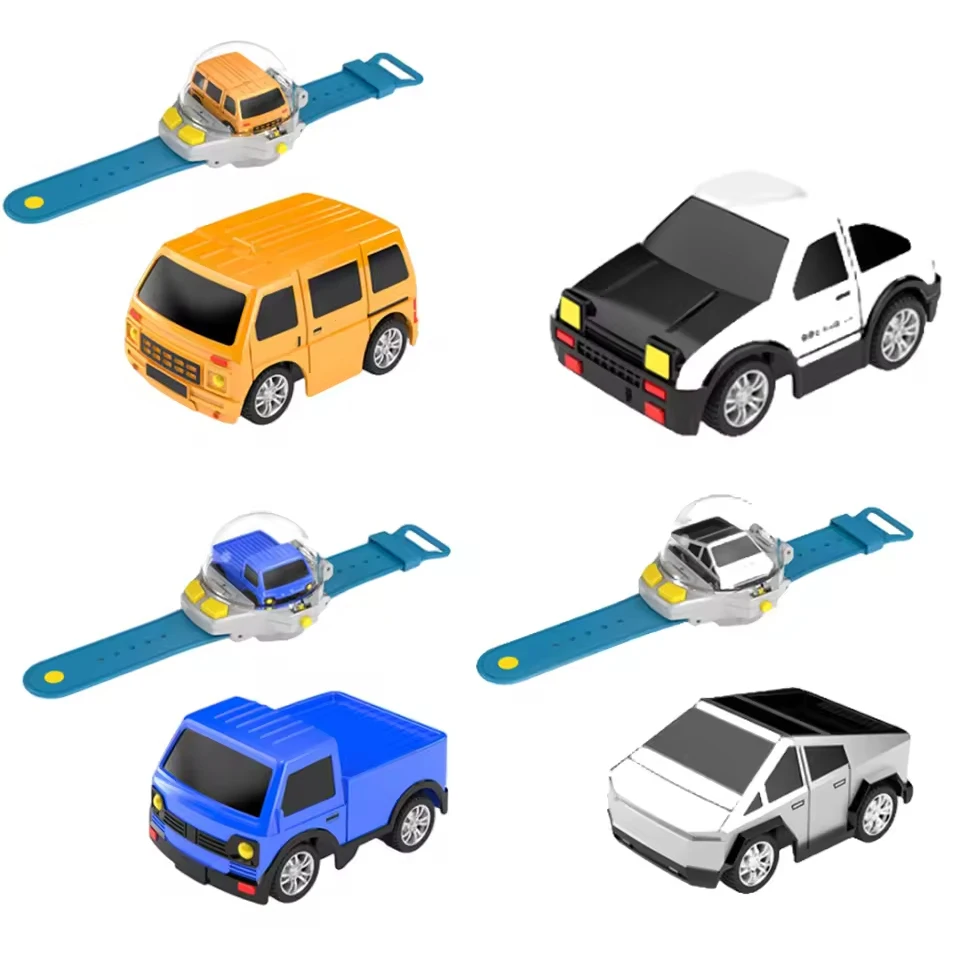4DRC Hot Sale Watch Mini Racing Car Toys Watch Remote Control Car Toys 2.4ghz Mini Remote Control Watch Alloy Car USB Charging