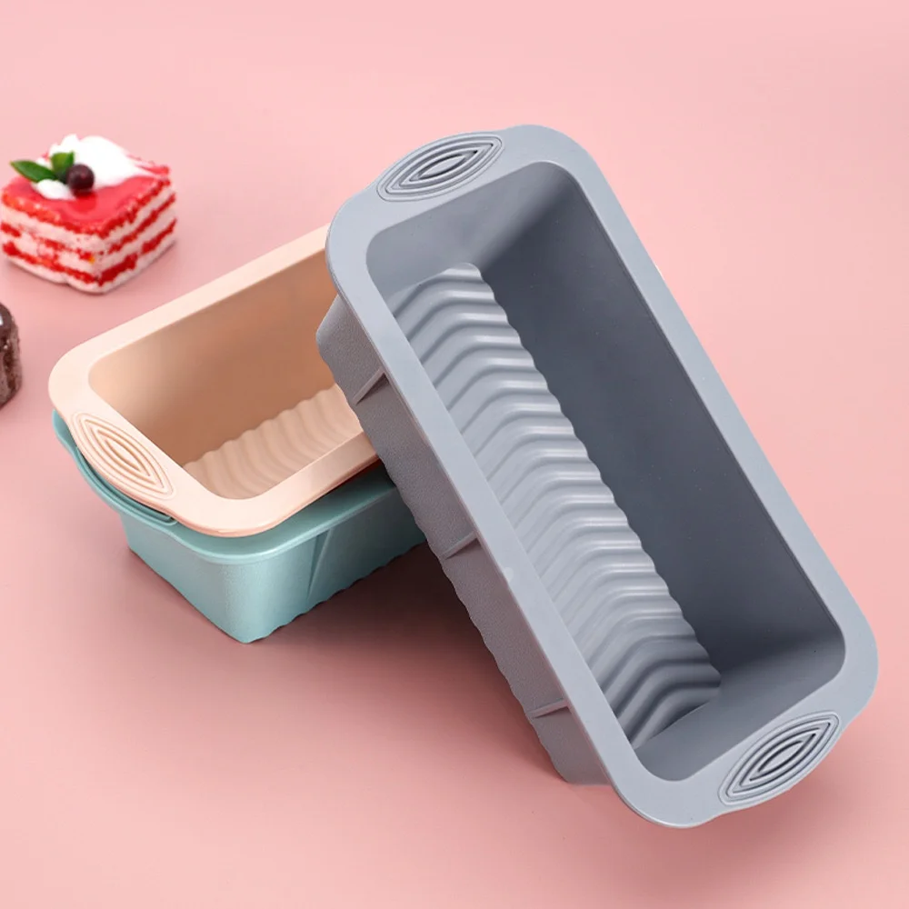Hot Sale Wholesale Silicone Baking Cake Molds Rectangular Silicone Bread Pan Toast Bread Mold Cake Tray Mould Cake Tools