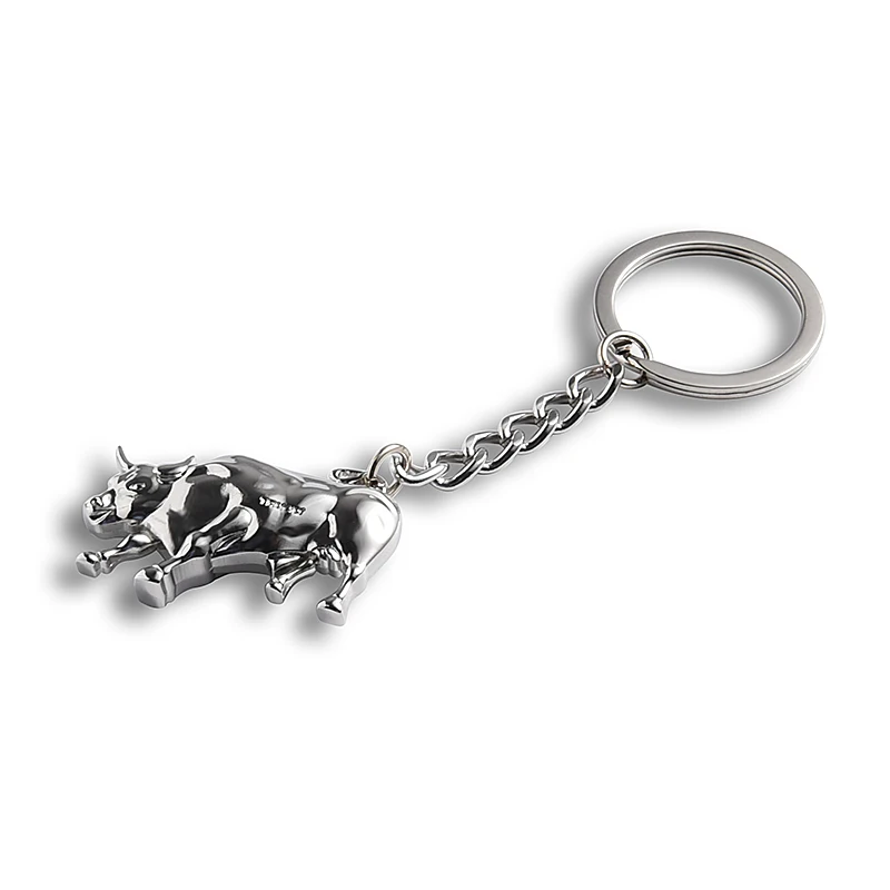 Bull Shape Metal Key Pendant Creative Key Chain Gifts Letter Car Brand Logo Custom Luxury Keychain