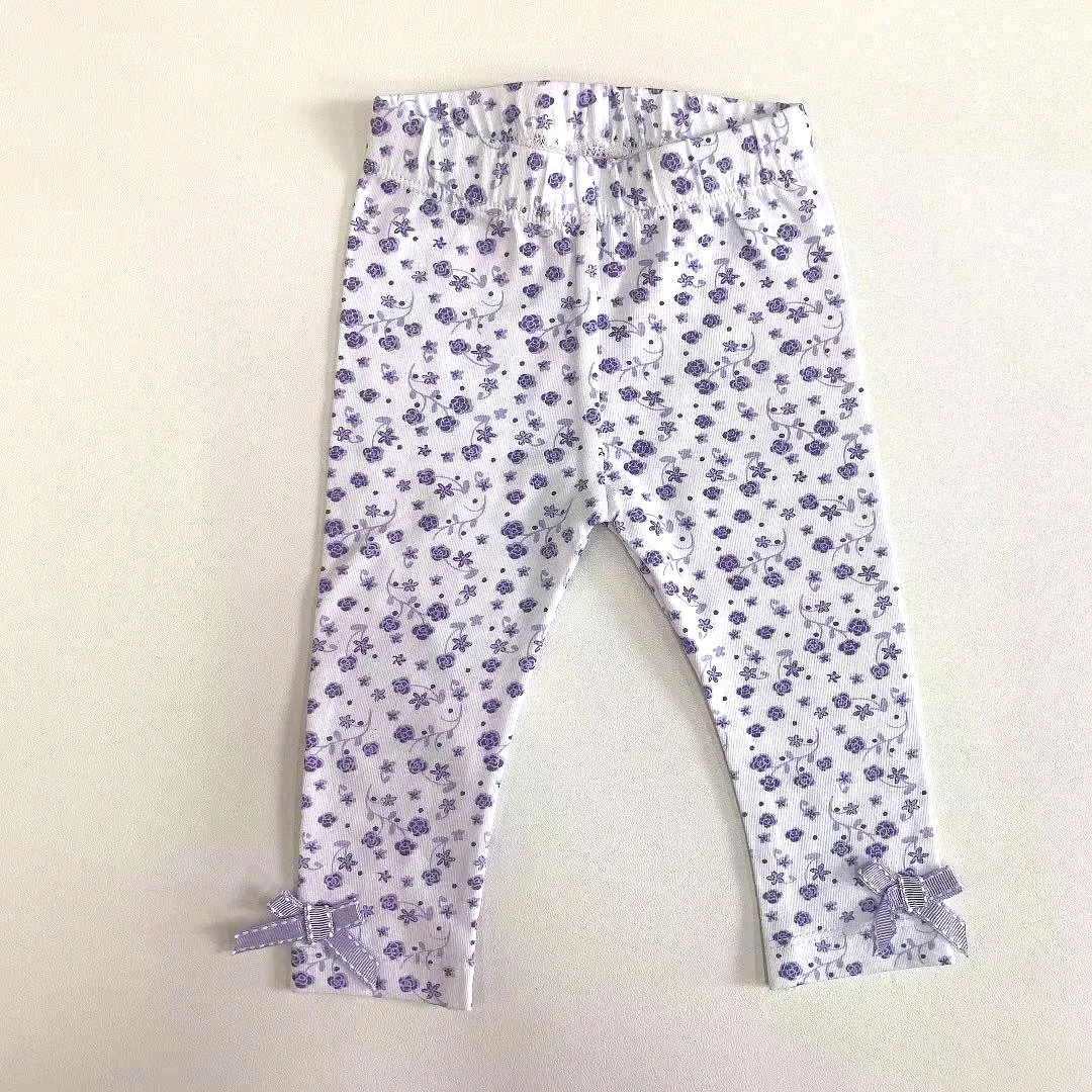 
Wholesale lovely baby girl cotton elastic pant legging 