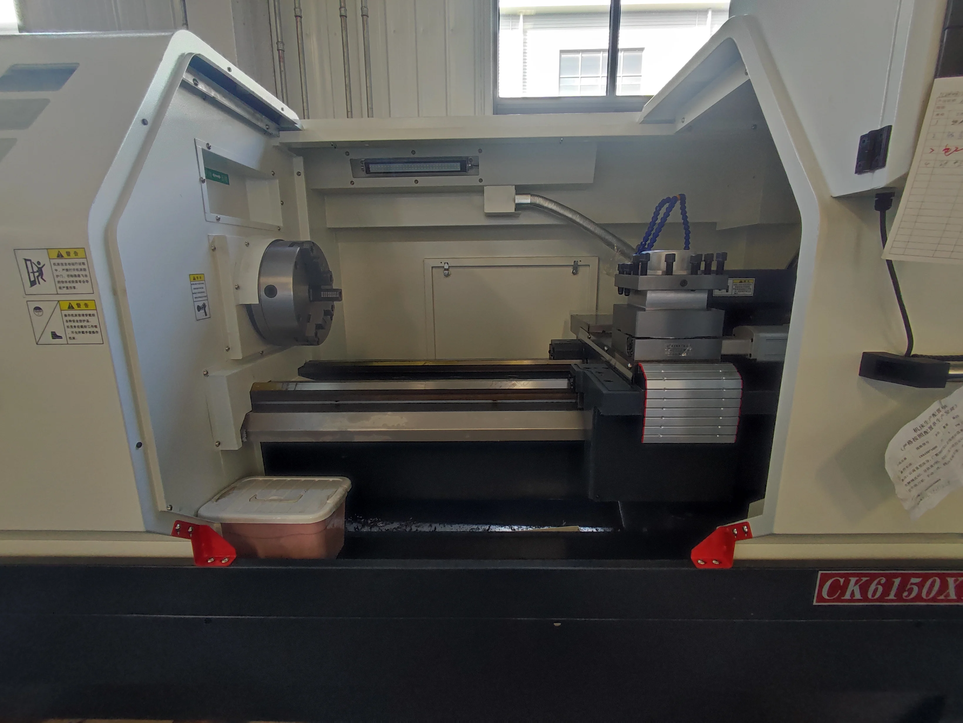 High quality automatic flat bed lathe machine for metal industry processing