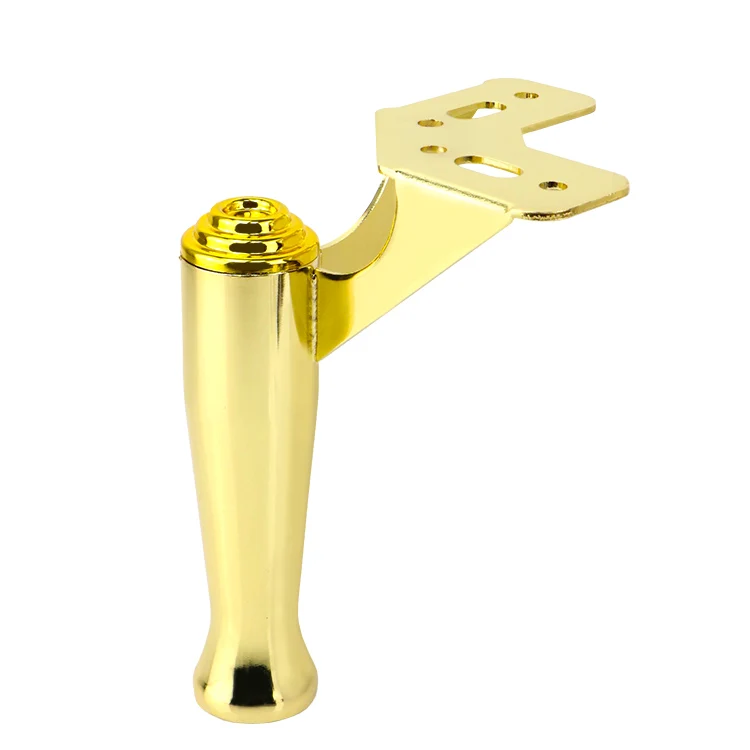 WINSTAR metal furniture cabinet feet l shape foot square chrome iron steel gold sofa legs