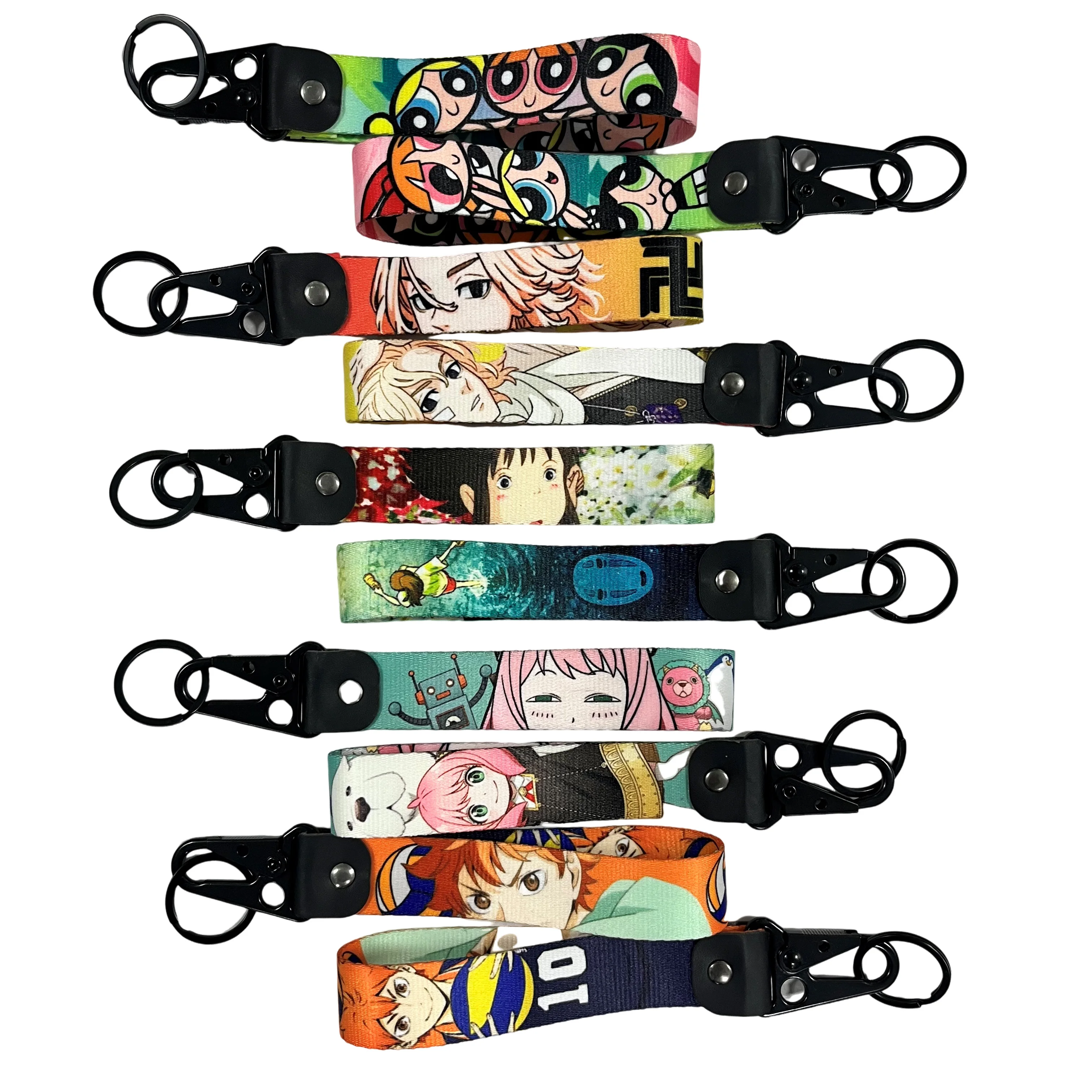 Factory With New Design  Promotion Fashion High Quality Lanyard Simple Car Logo Eagle Beak Mental Climbing Lanyard Keychain