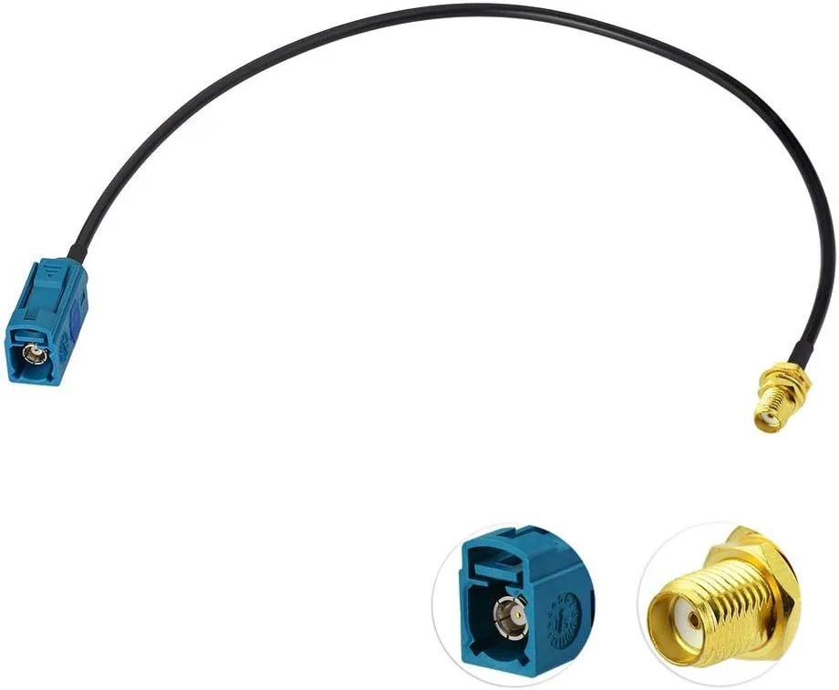Sma-fakra female cable antenna adapter for gps SMA to Z fakra female to sma gps active antenna fakra