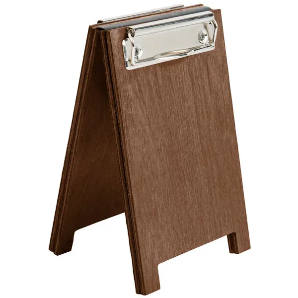 Wooden A frame clipboard free standing menu display board for desktop