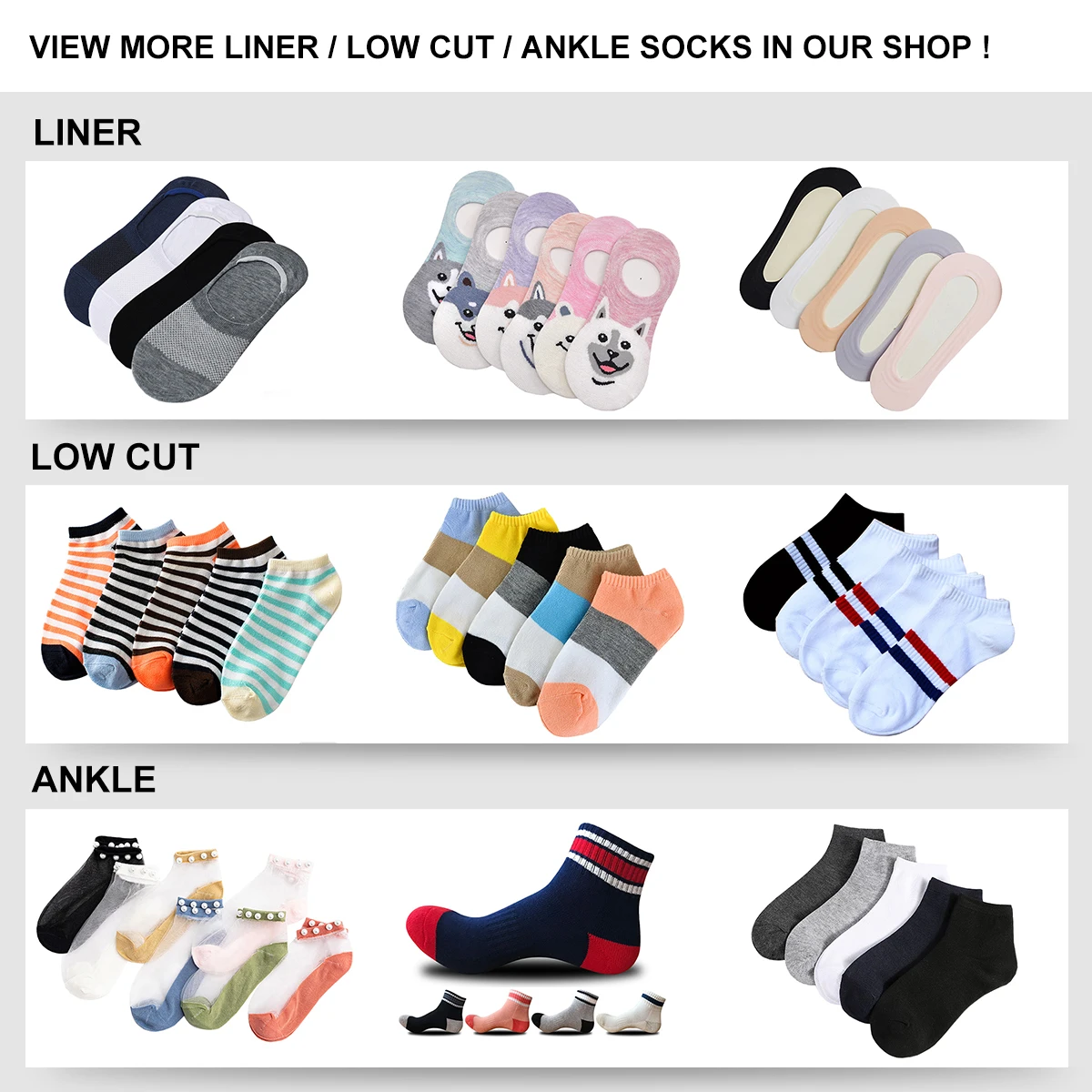 RJ-D0003 cheap ankle socks women