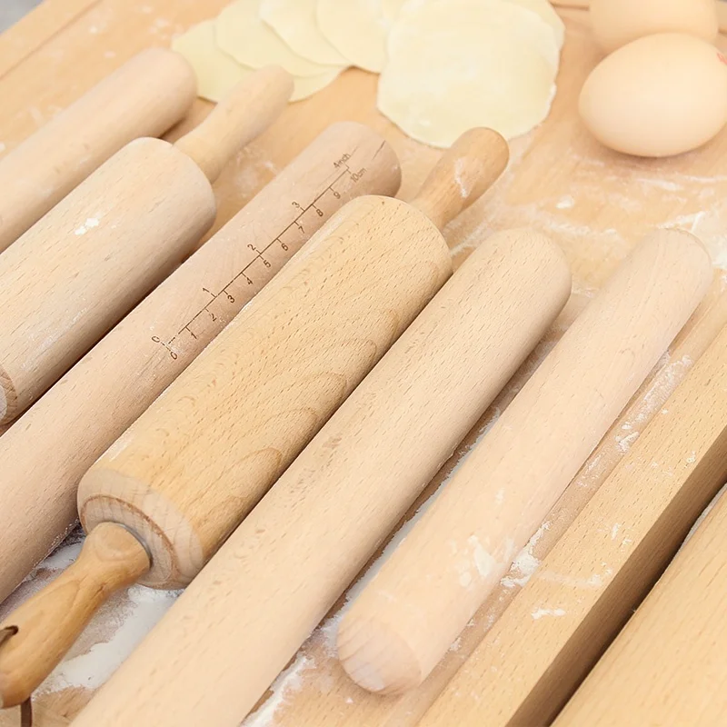 Beech wood rolling pin home kitchen tools