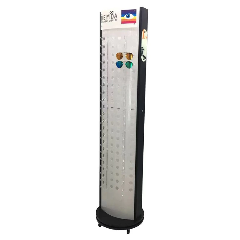 Оптовая Продажа с завода, вращающаяся пластиковая стойка для солнцезащитных очков, подставка для напольных очков, многоуровневой оптической витрины