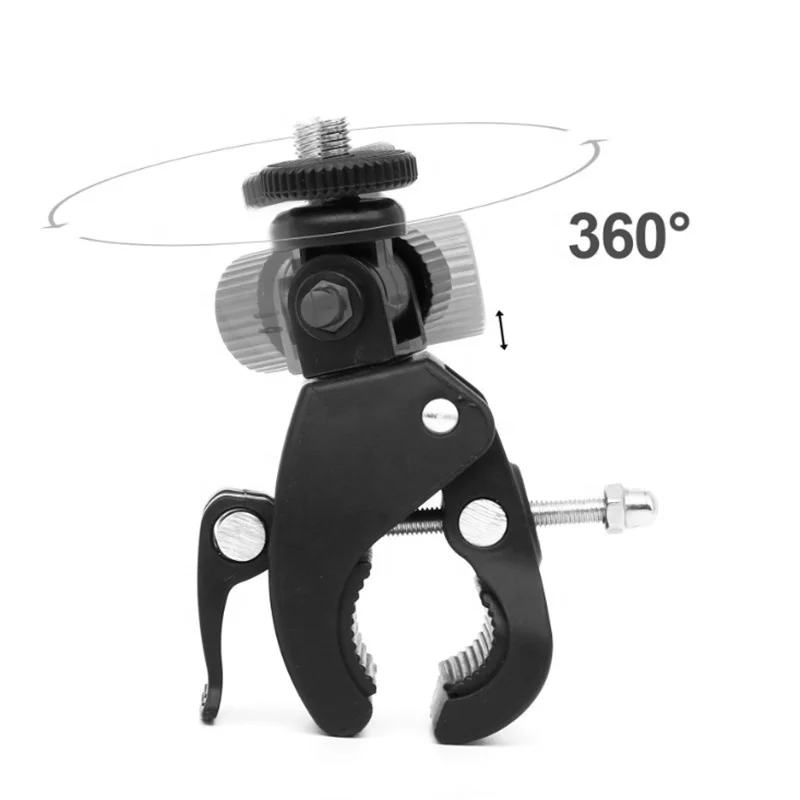 Высококачественная Гибкая вращающаяся на 360 градусов DSLR цифровая камера велосипедный Краб зажим для экшн-камеры