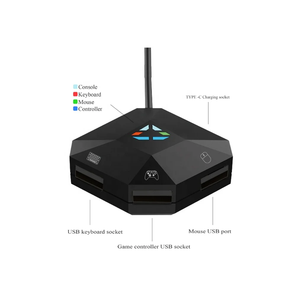 Адаптер клавиатуры мыши для коммутатора NS и PS4/ X-One/PS3/Xbox 360