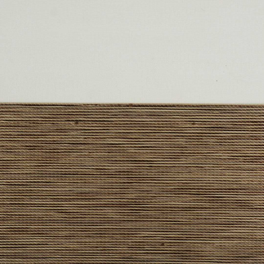 BL33 100% Polyester imitated hemp Natural Style Pleated Zebra Blinds Fabric