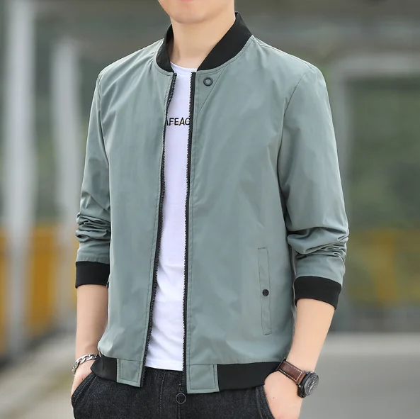 Liu Ming Autumn Winter Hot Products 2024 Men Clothing Outdoor Letter Embroidery Zipper Coats Bomber Jacket