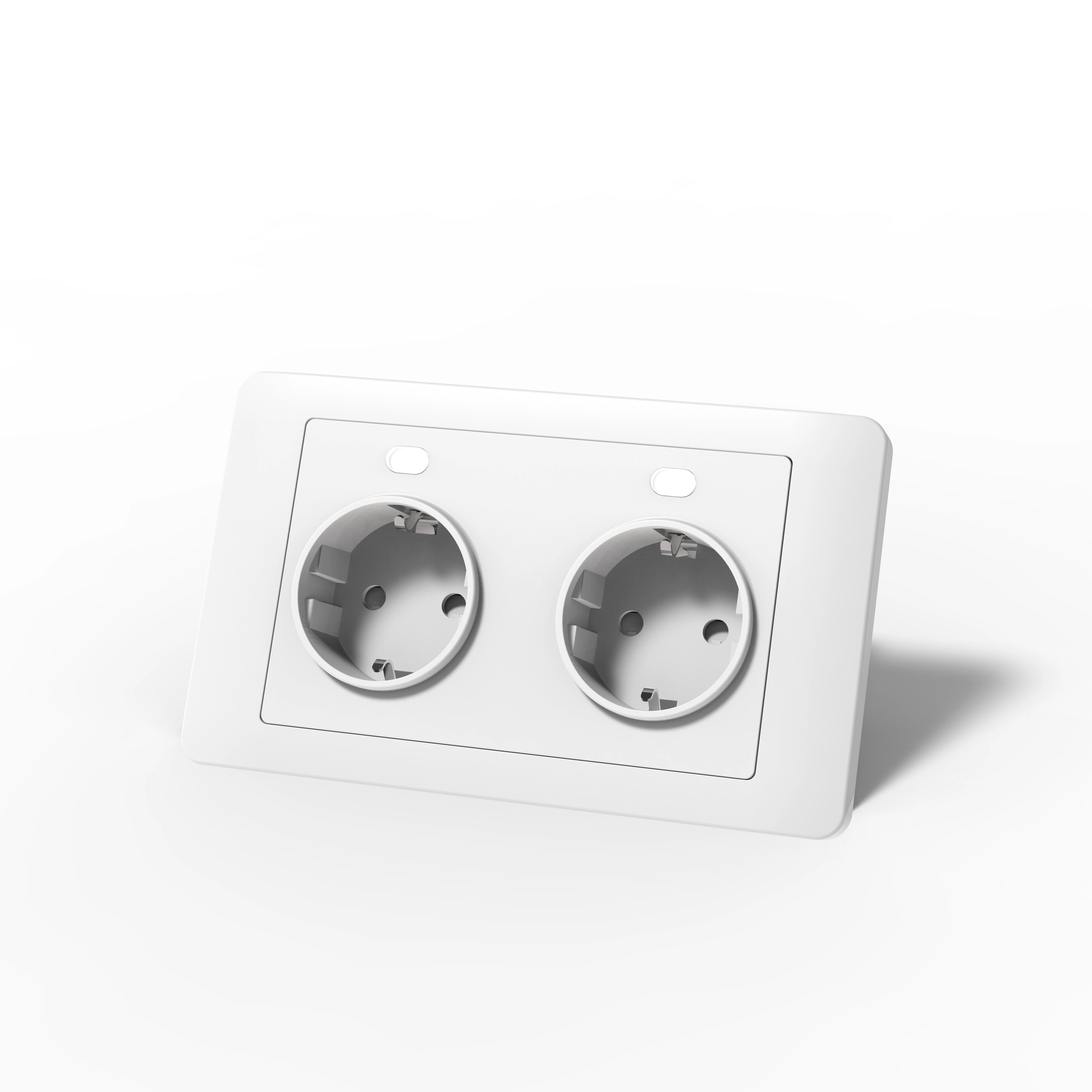 
EU type wifi smart double plugs max16A 3680W wall socket 