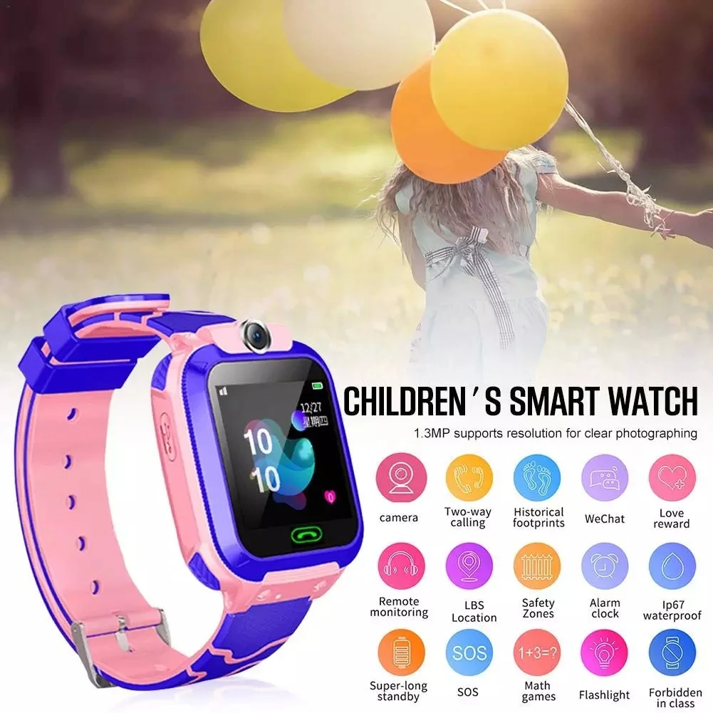 
Z5 Kids Smart Watches Wristbands Waterproof Anti-Lost SOS GSM Touch Screen Call Bracelets Tracker Children Safe Band Camera 