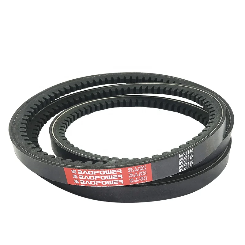 Baopower Cogged V Belts  XPZ,XPA,XPB,XPC,3VX,5VX,8VX Wear-Resistant Industrial Raw EdgeTransmission Rubber V Belt Teeth Belt
