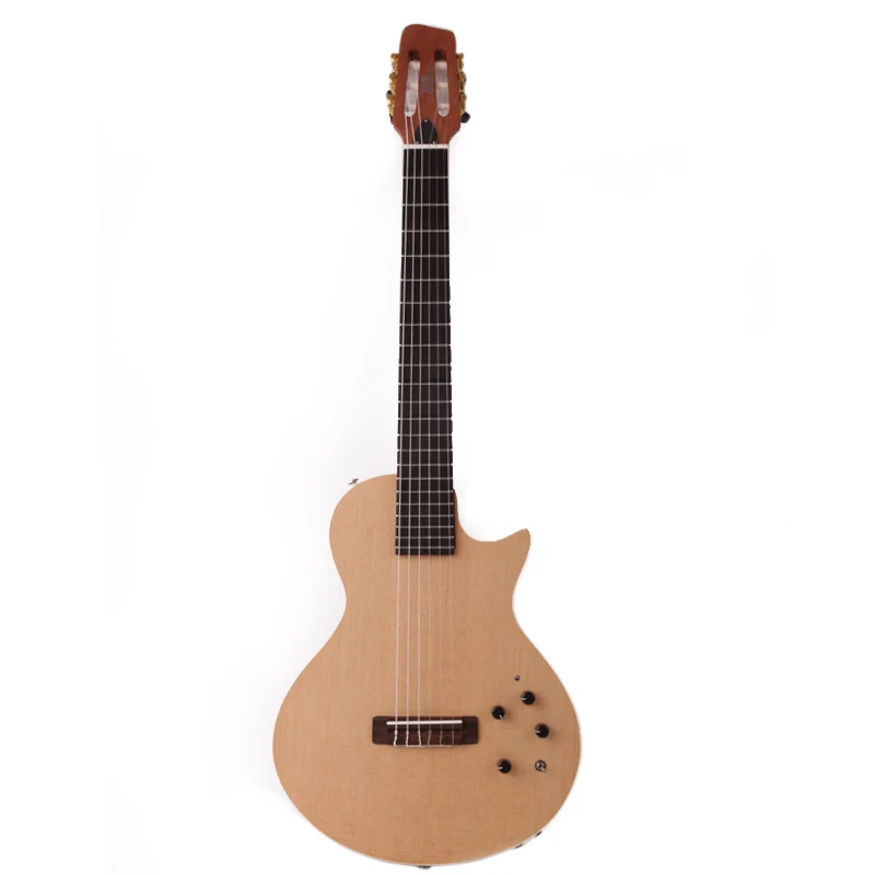 portable  Silent built in effect nylon string travel classic spruce top electric classical guitar guiter guitarra gitar guitars