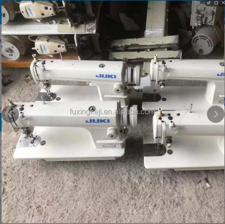 Used JUKIs DDL-8100E Single Needle Lockstitch Sewing Machine With Table straight stitch universal clothing manufacture machine