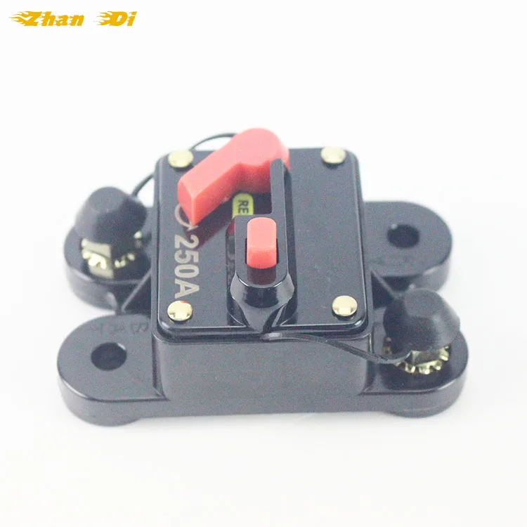 Manual reset high-current circuit breaker with switch overload protector Auto audio circuit breaker 250A CB-02
